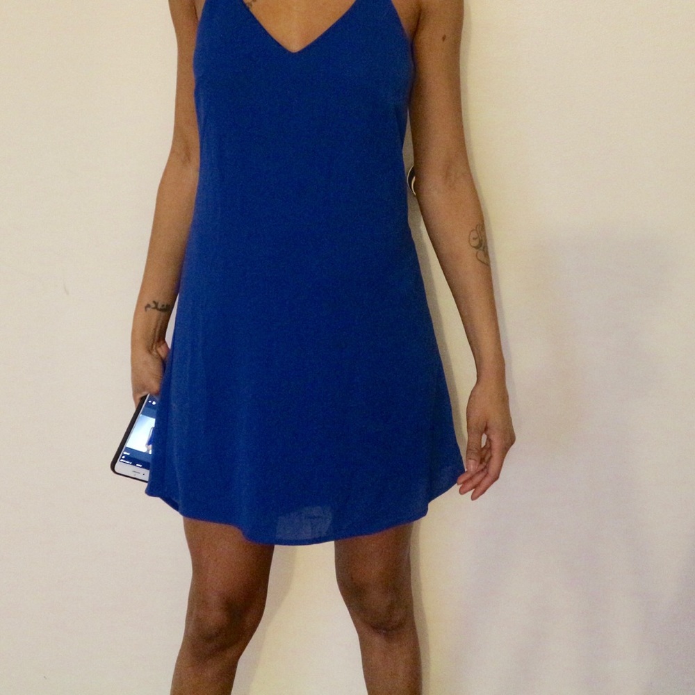 Blue Skater Dress